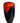 Deep Red Chiseled Glass Vase 10"x 7"dia