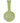 Yellow Green Sea Glass Tall Neck Vase 11"h x 9"dia