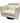 Bloomingdale's White Leather Swivel Chair, H. 29.5 in. x W. 31 in. x D. 33 in.