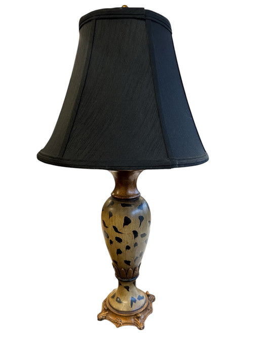 Sm Table Lamp w/Black Shade, 23"h