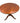 Ethan Allen round cherry tripod table w/ carved pineapple pedestal, 26.5" h, 28"