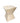 Modern bleached wood hourglass-shape accent table (as is), 22.25" h, 17" w x 17"
