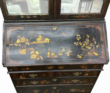 Early 18th Century Queen Anne Japanned Secretary Bookcase