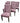 6 Upholstered Wingback Dining Chairs w/Black Painted Legs