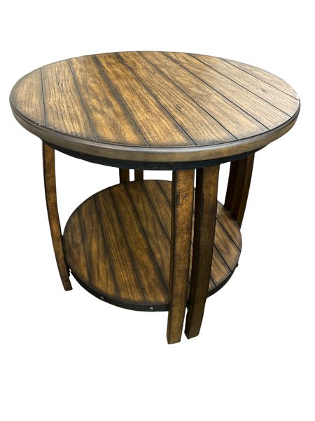 Round End Table 25x24"