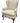 Vintage American Boston Style Mahogany Wing Chair