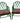 Pair Painted Bamboo Style Armchairs, H. 37 in. x W. 24 in. x D. 20.5 in.
