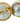 14k Yellow Gold & White Blister Mabe Pearl Earrings, 12.8 grams