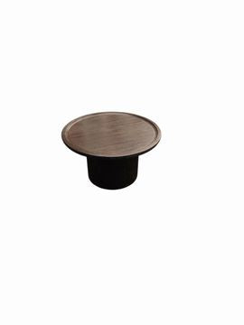 Devin Round Coffee Table, Black