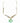 Custom Necklace w/Silver Plated Cutlery & Jade