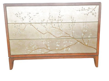 Caracole  "Awesome Blossom" 3 Drawer Chest/Credenza 36"h x 18"d x 50"l