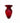 Vintage Ruby Red Glass Vase 10x4"