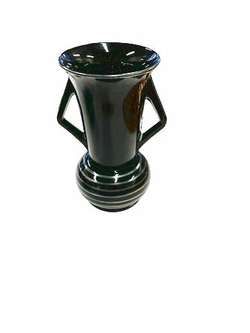 Black Amethyst Art Deco Vase 11x9"
