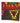 Red/blue/yellow flat-woven Turkish kilim pillowcase, 16" x 16"