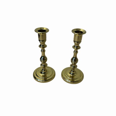 Brass Candle Holder Set 7 H