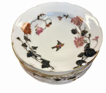 Set of 6 Haviland Limoges small porcelain bowls, 5.25" diam.