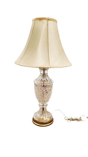 Cut Crystal Frosted, Table Lamp28"H