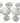 Set of 7 vintage Libbey "Stardust' champagne/sherbet glasses, 4.25" h
