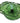 Robert Mitchell, Known Artist,  Green Nesting Pearl Art Glass 12"h x 24"x24'
