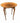 Scalloped-edge piecrust occasional table w/ burled book-matched walnut top, 26.2