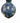 Crystalline Glazed Blue Pottery Signed 15x10"