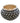 Black/White, "ZigZag, J. Estevan  Acoma Pot 6"h x 7"dia