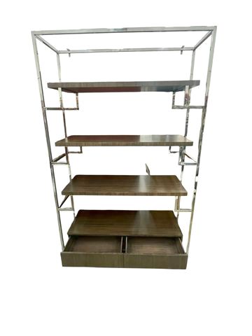 Restoration Hardware Argos Shelving w/ 2 drawers, 86H. 54W. 19D