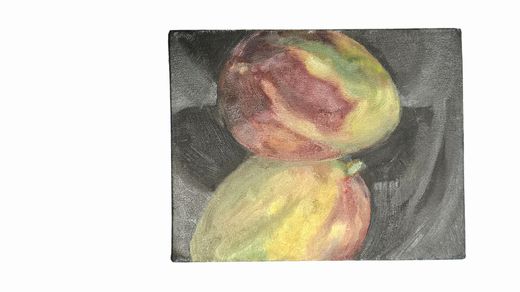 Jacqueline Shaffer Original Mango Painting 8"hx10W"