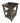 Black 3-tier wood table w/ X side braces, 24" h, 16" w, 16" d
