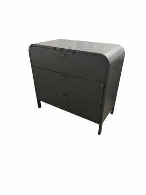 Brooke 3 Drawer Dresser, Black, 36"W x 19"D x 33"H