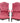 Pair of red velvet Louis XIV-style high back armchairs, 39.5H. 30.5W. 27D