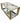 Mirrored, Glass, & Silver Painted Coffee Table