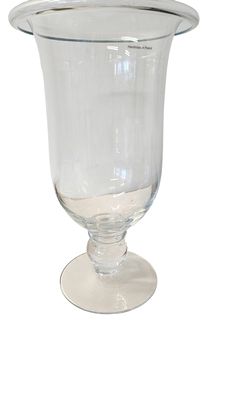 Large Polish Glass Footed Urn-like Vase 17"x9"Dia