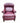 Bradington Young burgundy leather wingback recliner chair, 44H 33.5W 34D