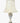 Carved white alabaster lamp, 28.5" h