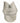 Wheel-thrown altered white glazed stoneware vase, 6" h, 4.5" diam.