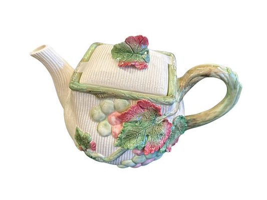 Fitz & Floyd Grape Vine Tea Pot 7" x 10"