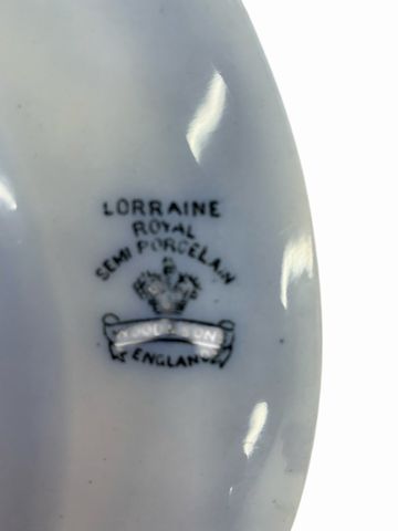 Antique Flow Blue "Lorraine" Made In England Plate 9"rd.