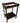 Rolling bar cart wine rack w/ mirrored tray, 33.25" h, 30.5" w, 18.25" d