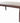 Rectangular Dining Table, Dark Wood  * AS IS*