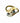18k Tested Yellow Gold Ring w/10K Gold Mounted w/Amethyst & Diamonds, 6 in.