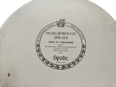 Spode Bakeware Marlborough Sprays Pattern 5"h x 7"w