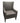 Gray tweed contemporary wingback w/ nailhead trim, 40.5" x 29.5" x 21"