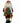 Vintage Byers Choice Carolers Lantern Santa 13x5"