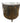 Hammary Chinoiserie floral black 2-door demilune commode, 32" h, 35" w, 20" d