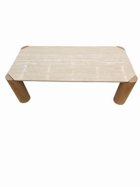 Albie Travertine Coffee Table 47.8"W x 24.2"D x 14"H