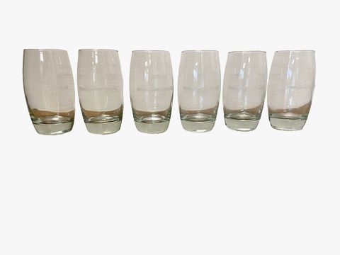 Set of 6 nautical beer pint glasses, 6"H