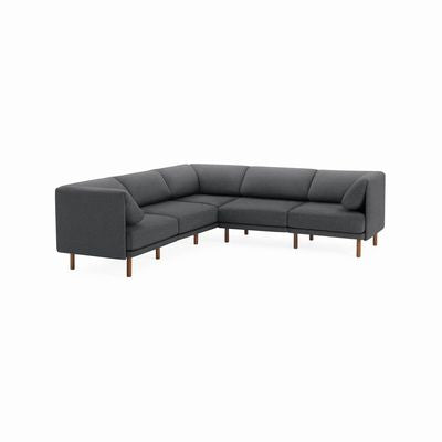 Range 5 Piece Sectional in Heather Charcoal