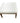 Mitchell Gold & Bob Williams square white canvas ottoman, 12" h x 25.5" w x 25.5