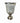 Silver-Toned Hammered Glass Hurricane Holder 16x9"